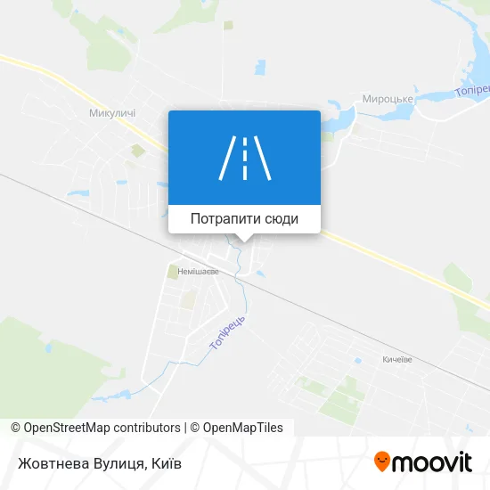 Карта Жовтнева Вулиця