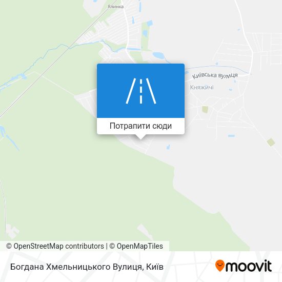 Карта Богдана Хмельницького Вулиця