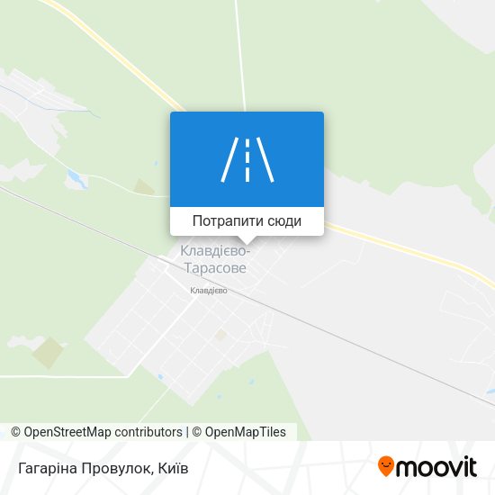 Карта Гагаріна Провулок