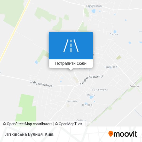 Карта Літківська Вулиця