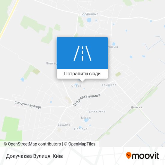 Карта Докучаєва Вулиця