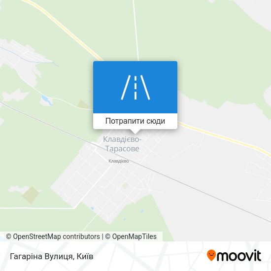Карта Гагаріна Вулиця