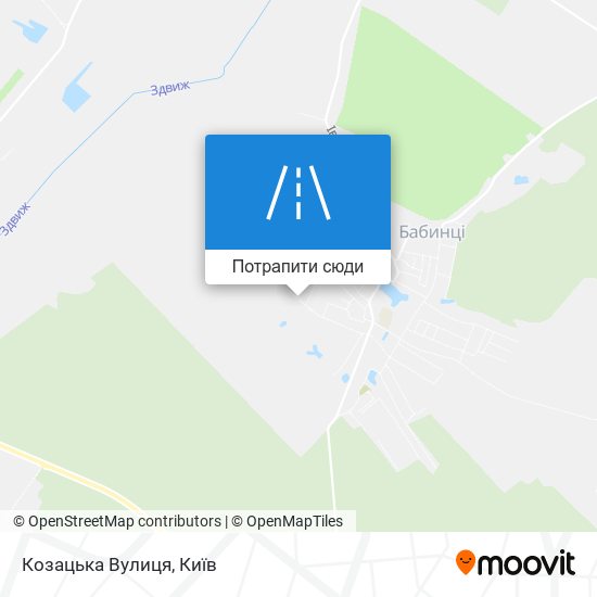 Карта Козацька Вулиця