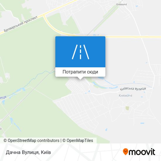 Карта Дачна Вулиця