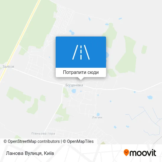 Карта Ланова Вулиця