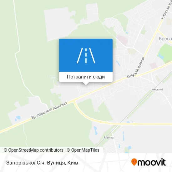 Карта Запорізької Січі Вулиця