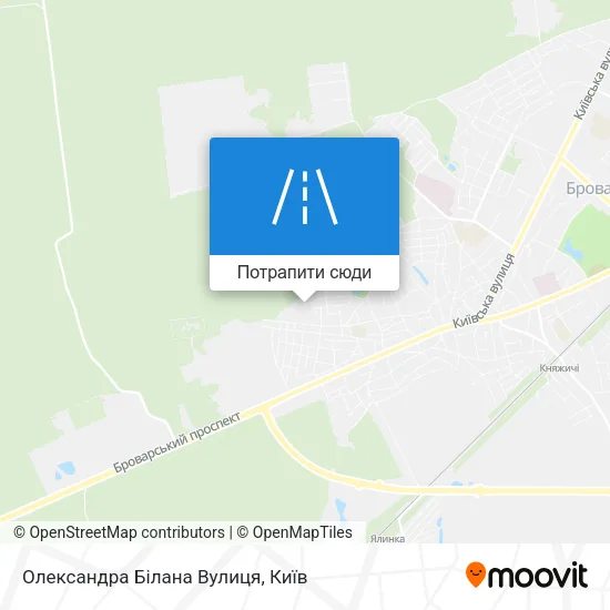 Карта Олександра Білана Вулиця