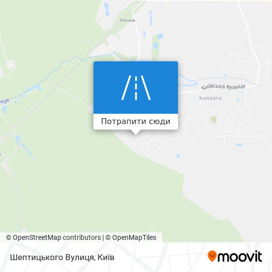Карта Шептицького Вулиця