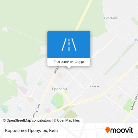 Карта Короленка Провулок