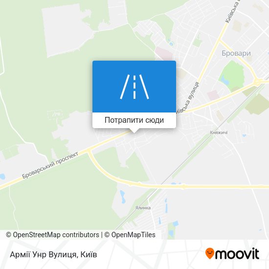 Карта Армії Унр Вулиця