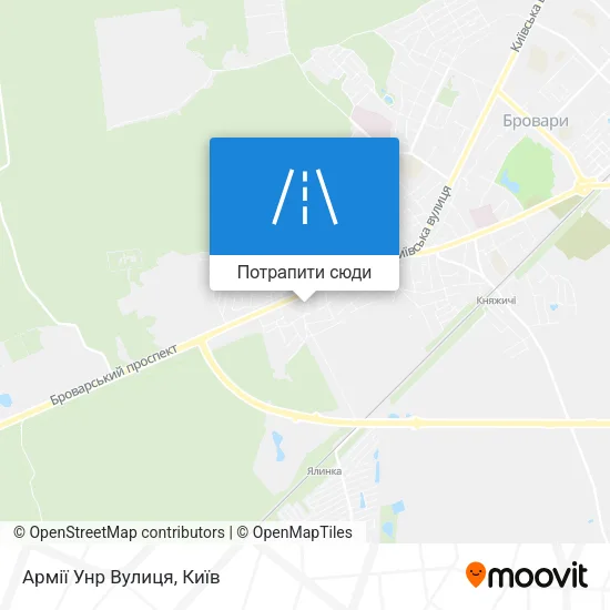 Карта Армії Унр Вулиця