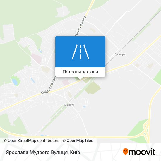 Карта Ярослава Мудрого Вулиця
