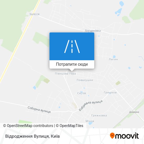 Карта Відродження Вулиця