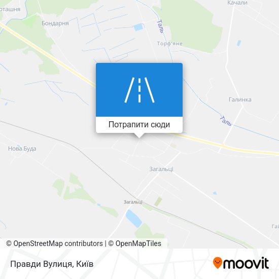 Карта Правди Вулиця