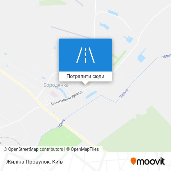 Карта Жиліна Провулок