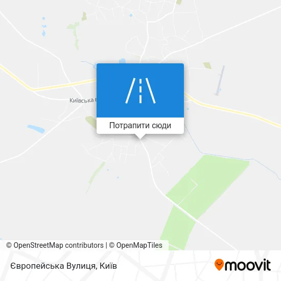 Карта Європейська Вулиця