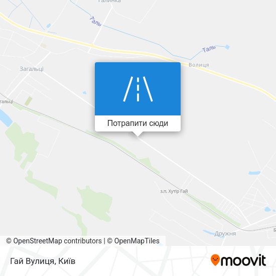 Карта Гай Вулиця