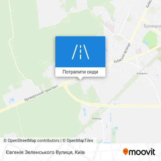 Карта Євгенія Зеленського Вулиця