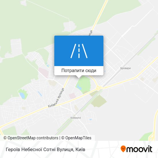 Карта Героїв Небесної Сотні Вулиця