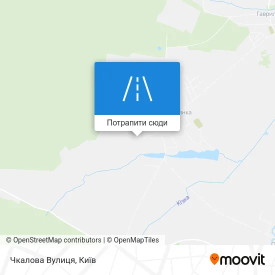 Карта Чкалова Вулиця