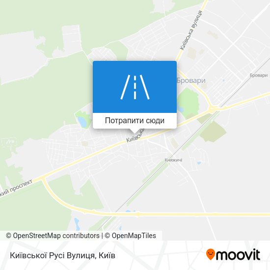 Карта Київської Русі Вулиця