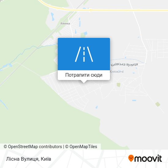 Карта Лісна Вулиця