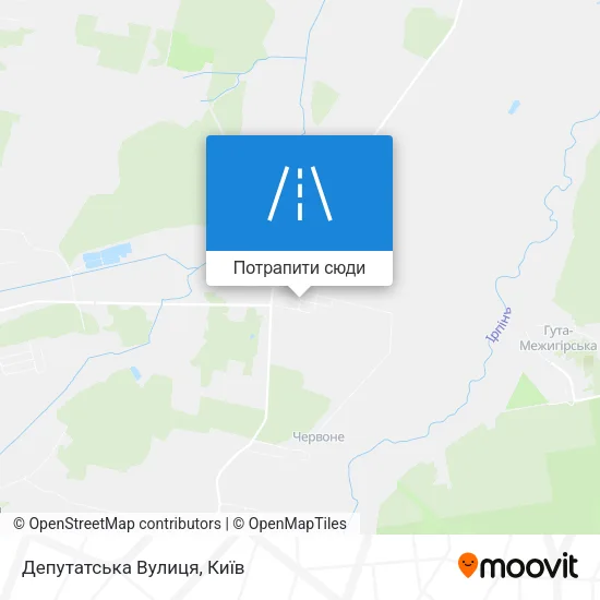 Карта Депутатська Вулиця