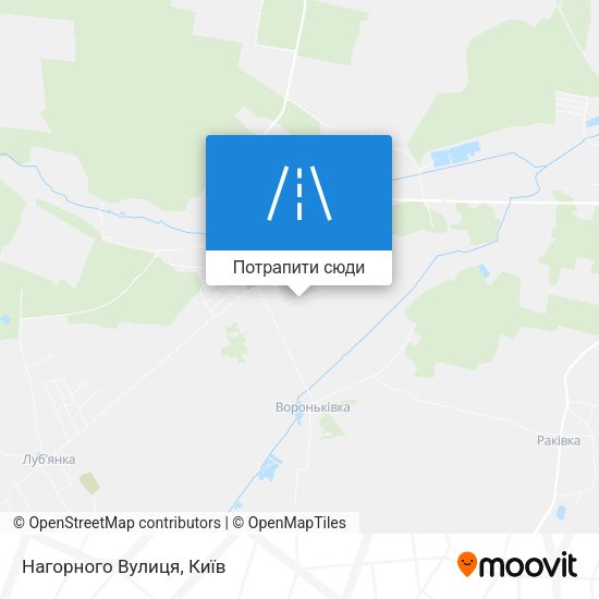 Карта Нагорного Вулиця
