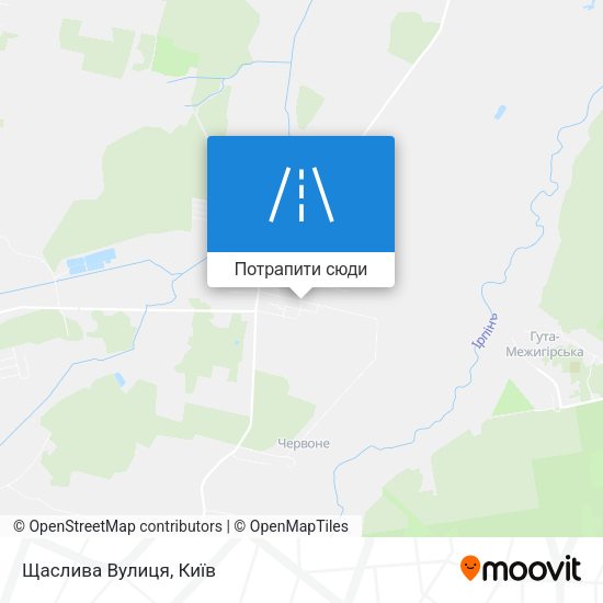 Карта Щаслива Вулиця