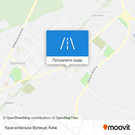 Карта Красилівська Вулиця