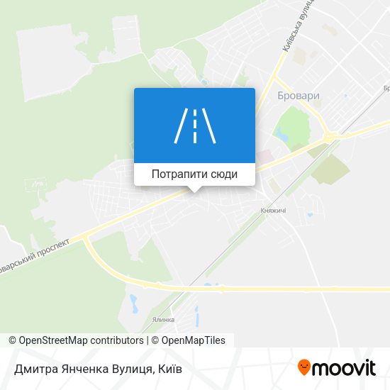 Карта Дмитра Янченка Вулиця