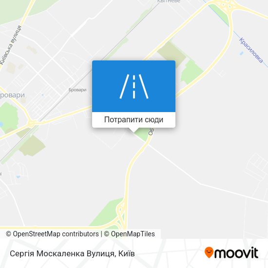 Карта Сергія Москаленка Вулиця