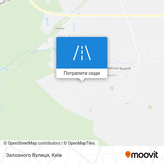 Карта Залозного Вулиця