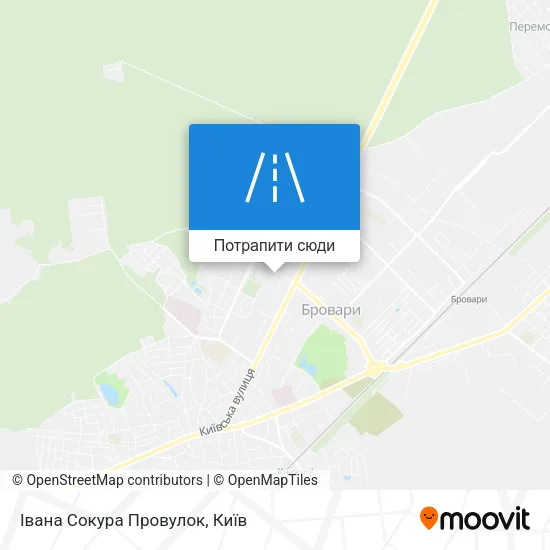 Карта Івана Сокура Провулок