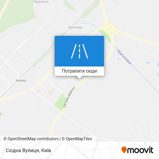 Карта Східна Вулиця