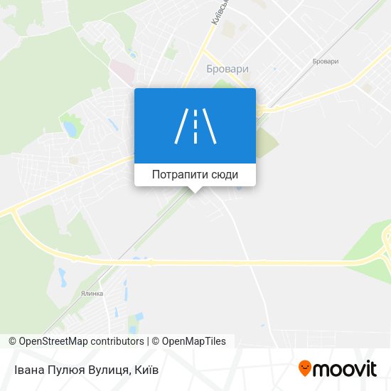 Карта Івана Пулюя Вулиця