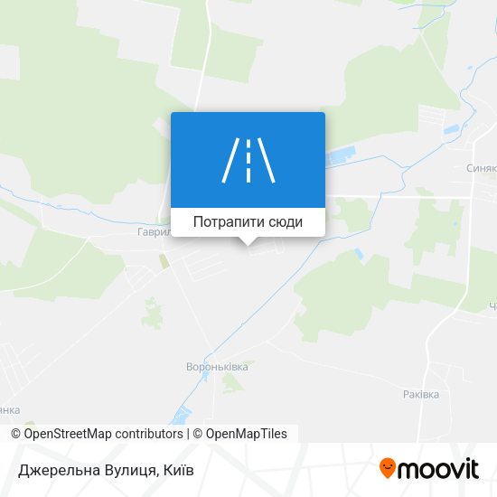 Карта Джерельна Вулиця
