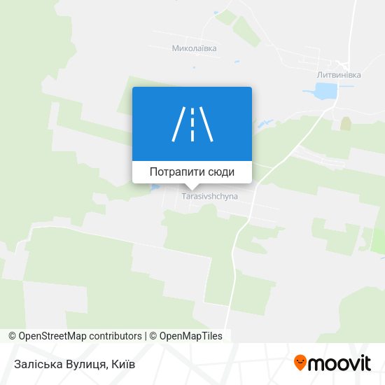 Карта Заліська Вулиця