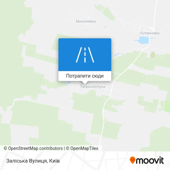 Карта Заліська Вулиця