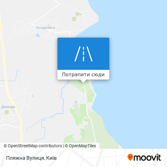 Карта Пляжна Вулиця