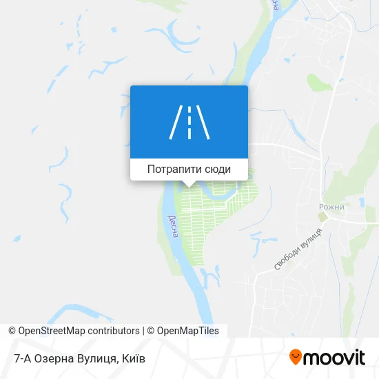 Карта 7-А Озерна Вулиця