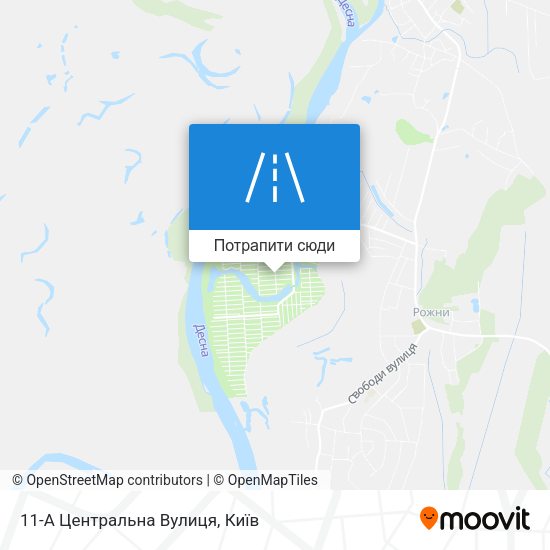 Карта 11-А Центральна Вулиця