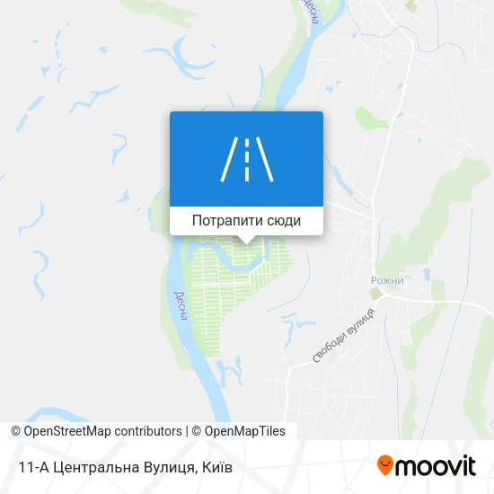 Карта 11-А Центральна Вулиця