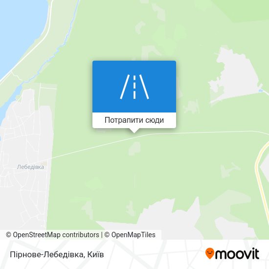 Карта Пірнове-Лебедівка