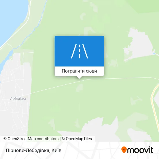 Карта Пірнове-Лебедівка