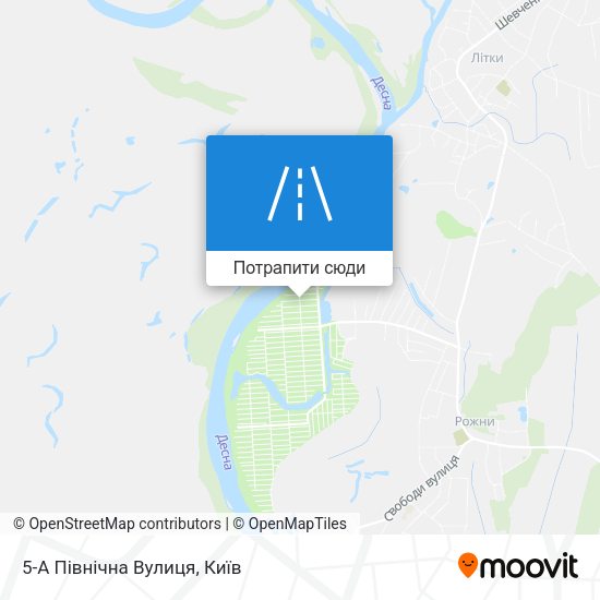 Карта 5-А Північна Вулиця