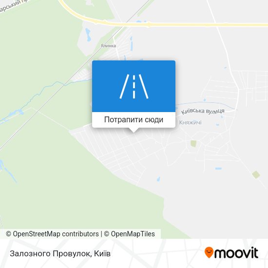 Карта Залозного Провулок