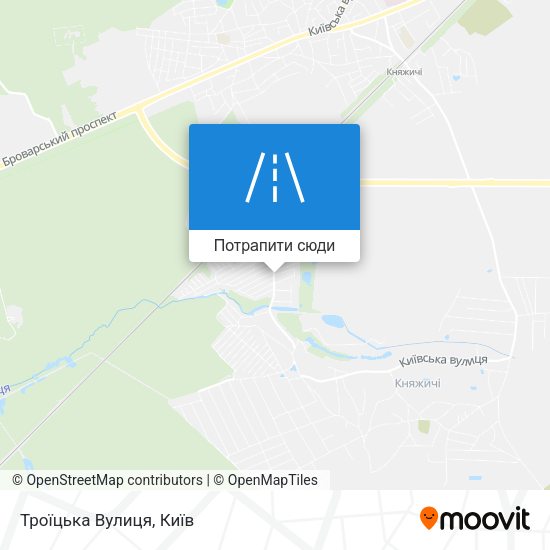 Карта Троїцька Вулиця