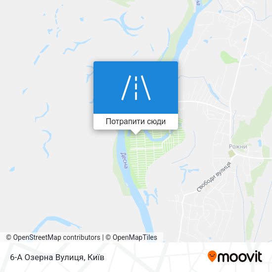 Карта 6-А Озерна Вулиця