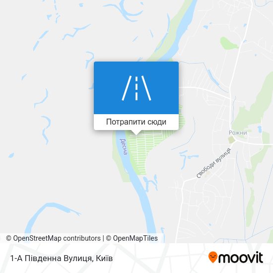 Карта 1-А Південна Вулиця